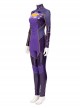 Game Batman Gotham Knights Halloween Cosplay Batwoman Battle Suit Costume Purple Bodysuit