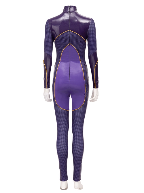 Game Batman Gotham Knights Halloween Cosplay Batwoman Battle Suit Costume Purple Bodysuit