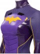 Game Batman Gotham Knights Halloween Cosplay Batwoman Battle Suit Costume Purple Bodysuit