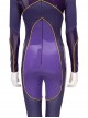 Game Batman Gotham Knights Halloween Cosplay Batwoman Battle Suit Costume Purple Bodysuit