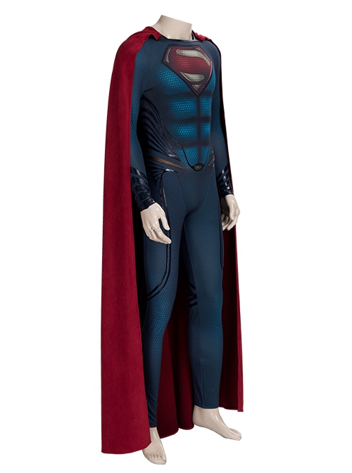 Man of Steel 2 Halloween Cosplay Superman Clark Kent Battle Suit Costume Set