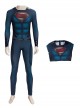 Man of Steel 2 Halloween Cosplay Superman Clark Kent Battle Suit Costume Blue Bodysuit