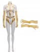 The Boys Season 2 Halloween Cosplay Starlight Annie January Backless Battle Suit Accessories Golden Long Gloves