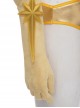 The Boys Season 2 Halloween Cosplay Starlight Annie January Backless Battle Suit Accessories Golden Long Gloves