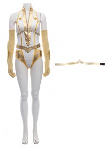 The Boys Season 2 Halloween Cosplay Starlight Annie January Backless Battle Suit Accessories Golden Waistband