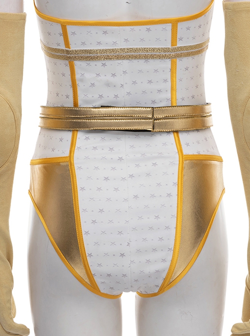 The Boys Season 2 Halloween Cosplay Starlight Annie January Backless Battle Suit Accessories Golden Waistband