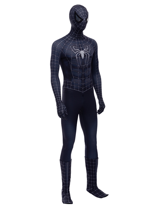 Spider-Man 3 Halloween Cosplay Venom Black Spider-Man Battle Suit Costume Set