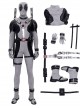 Comics X-Force Halloween Cosplay White Deadpool Gray-black Battle Suit Costume Set