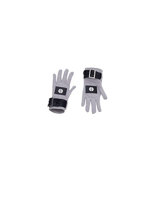 Comics X-Force Halloween Cosplay White Deadpool Gray-black Battle Suit Accessories Gray Gloves