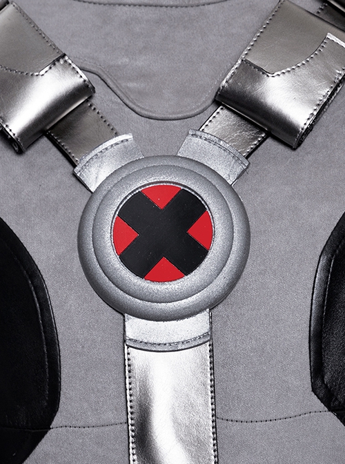 Comics X-Force Halloween Cosplay White Deadpool Gray-black Battle Suit Accessories Waist Belt And Back Straps Components