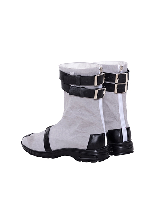 Comics X-Force Halloween Cosplay White Deadpool Gray-black Battle Suit Accessories Gray Boots