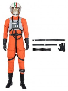 Star Wars Halloween Cosplay Squadrons Fighter Flight Suit Accessories Black Straps Components