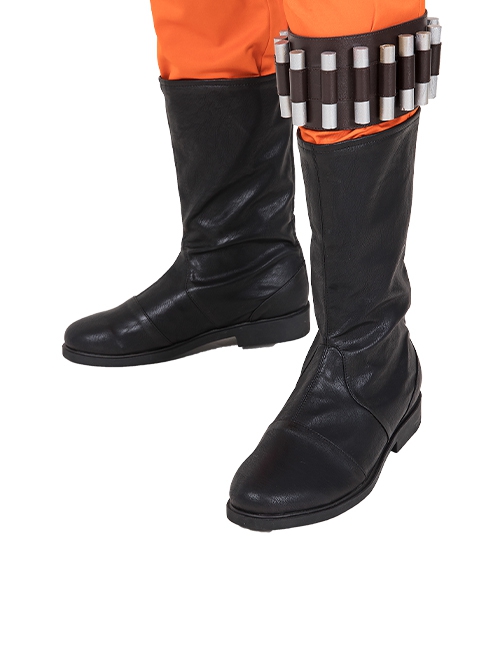 Star Wars Halloween Cosplay Squadrons Fighter Flight Suit Accessories Black Boots