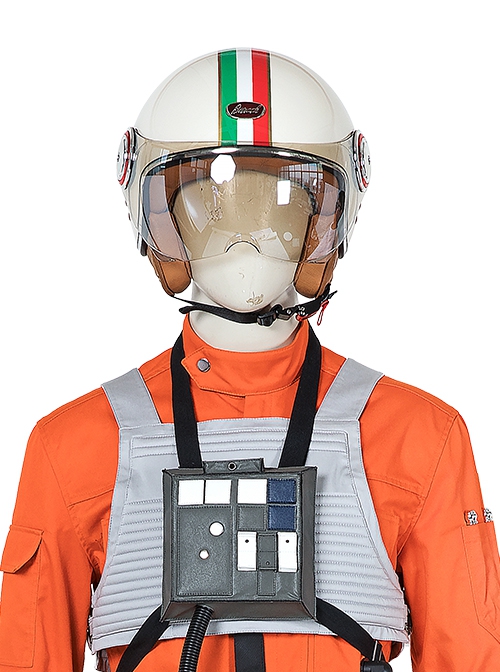 Star Wars Halloween Cosplay Squadrons Fighter Flight Suit Accessories Beige Helmet