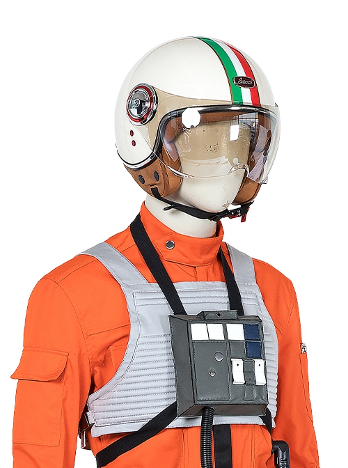 Star Wars Halloween Cosplay Squadrons Fighter Flight Suit Accessories Beige Helmet