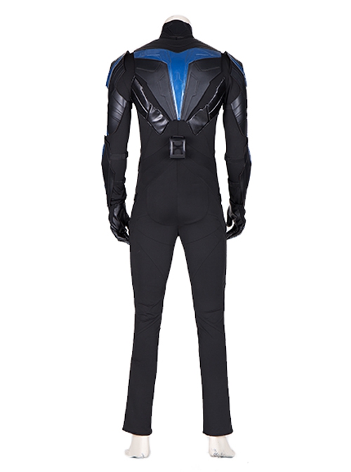 Titans Season 3 Halloween Cosplay Nightwing Dick Grayson Battle Suit Costume Leather Version Full Set