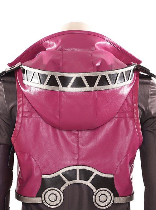 Xenoblade Chronicles Halloween Cosplay Shulk Pink Vest Jacket Set Costume Set