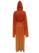 Star Wars Episode I The Phantom Menace Halloween Cosplay Padme Amidala Orange Gradient Dress Costume Orange Gradient Dress