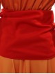 Star Wars Episode I The Phantom Menace Halloween Cosplay Padme Amidala Orange Gradient Dress Accessories Red Girdle