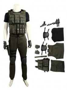 Resident Evil 3 Remake Biohazard RE 3 Halloween Cosplay Carlos Oliveira Costume Set