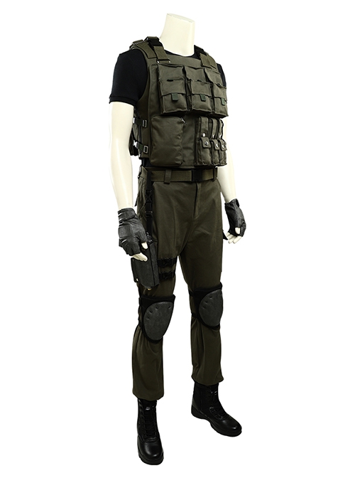 Resident Evil 3 Remake Biohazard RE 3 Halloween Cosplay Carlos Oliveira Costume Set