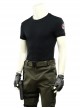 Resident Evil 3 Remake Biohazard RE 3 Halloween Cosplay Carlos Oliveira Costume Black T-shirt