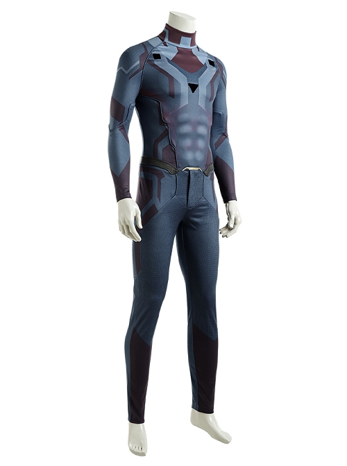 Avengers Age Of Ultron Halloween Cosplay Vision Blue Bodysuit Battle Suit Costume Blue Bodysuit