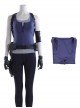 Resident Evil 3 Remake Biohazard RE 3 Halloween Cosplay Jill Valentine Costume Blue Outer Vest