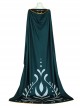 Frozen II Halloween Cosplay Anna Dark Green Dress With Cloak Costume Full Set