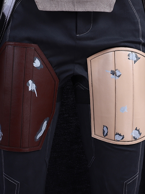 The Mandalorian Halloween Cosplay Mandalorian Costume Trousers And Leg Guards