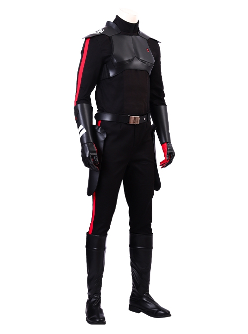 Star Wars Jedi Fallen Order Inquisitor Halloween Cosplay Cal Kestis Black Battle Suit Costume Full Set