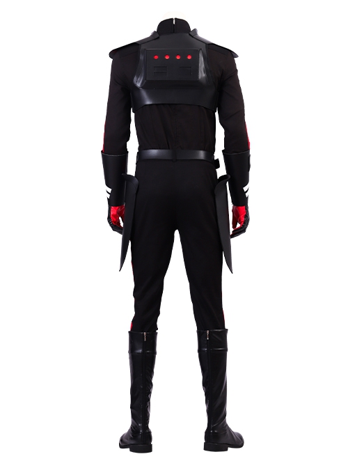 Star Wars Jedi Fallen Order Inquisitor Halloween Cosplay Cal Kestis Black Battle Suit Costume Full Set