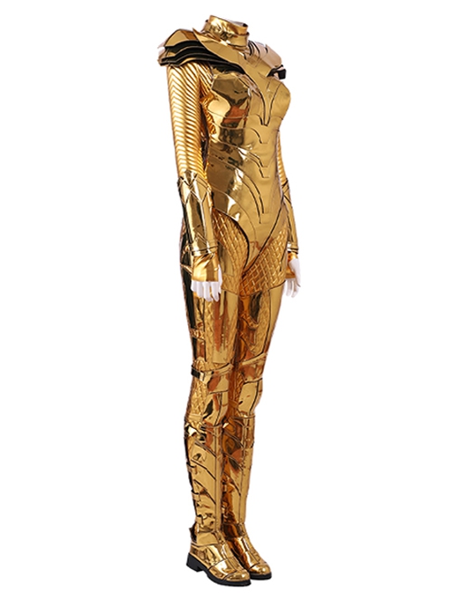 Wonder Woman 1984 Halloween Cosplay Wonder Woman Diana Prince Golden Battle Suit Costume Set Without Helmet