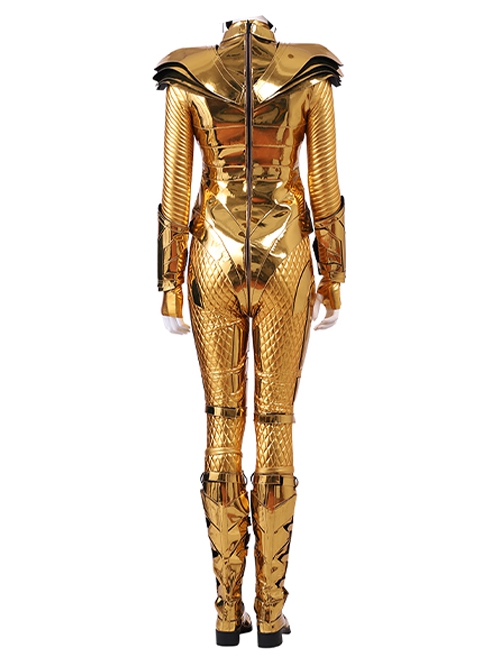 Wonder Woman 1984 Halloween Cosplay Wonder Woman Diana Prince Golden Battle Suit Costume Set Without Helmet