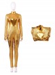 Wonder Woman 1984 Halloween Cosplay Wonder Woman Diana Prince Golden Battle Suit Costume Golden Bodysuit