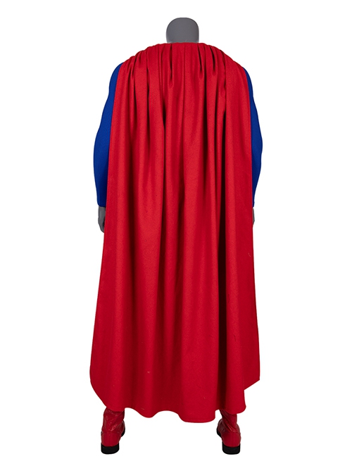 Crisis On Infinite Earths Halloween Cosplay Superman Blue Battle Suit Costume Full Set