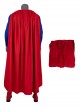 Crisis On Infinite Earths Halloween Cosplay Superman Blue Battle Suit Costume Red Cloak