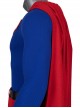 Crisis On Infinite Earths Halloween Cosplay Superman Blue Battle Suit Costume Red Cloak