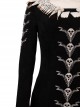 Maleficent Halloween Cosplay Maleficent Skeleton Embroidered Black Long Dress Costume Set