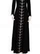 Maleficent Halloween Cosplay Maleficent Skeleton Embroidered Black Long Dress Costume Black Dress