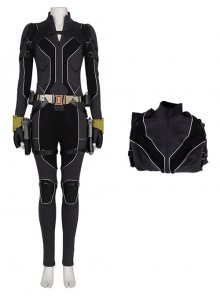 Black Widow Halloween Cosplay Natasha Romanoff Black Battle Suit Costume Black Bodysuit