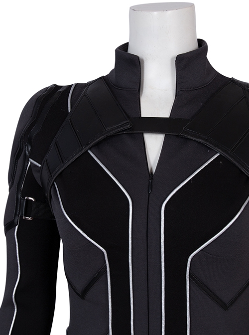 Black Widow Halloween Cosplay Natasha Romanoff Black Battle Suit Costume Black Bodysuit