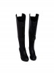 Black Widow Halloween Cosplay Natasha Romanoff Black Battle Suit Accessories Black Boots