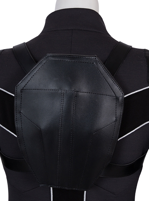 Black Widow Halloween Cosplay Natasha Romanoff Black Battle Suit Accessories Black Knapsack Components