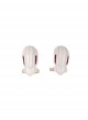 Black Widow Halloween Cosplay Natasha Romanoff White Battle Suit Accessories White Shoulder Guards