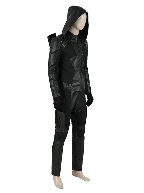 Arrow Season 8 Halloween Cosplay Green Arrow Oliver Queen Battle Suit Costume Set