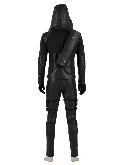 Arrow Season 8 Halloween Cosplay Green Arrow Oliver Queen Battle Suit Costume Set