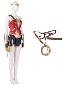 Wonder Woman 1984 Halloween Cosplay Diana Prince Black Cloak Suit Accessories Belt Components With Rope