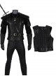 TV Drama The Witcher Halloween Cosplay Gwynbleidd Geralt Of Rivia Costume Black Vest