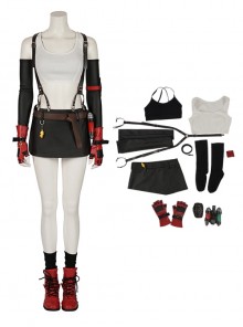 Final Fantasy VII Remake Halloween Cosplay Tifa Lockhart Costume Set